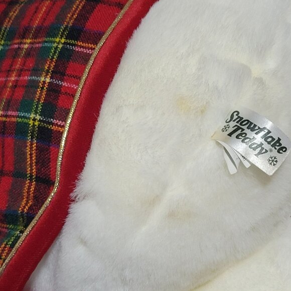 Vintage 90s Dan Dee Christmas Snowflake Teddy 21 in Plush Holiday Stuffed Animal - Picture 10 of 10